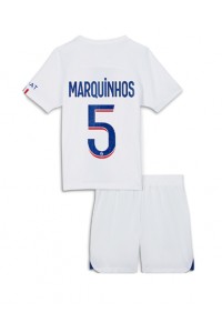 Paris Saint-Germain Marquinhos #5 Babyklær Tredje Fotballdrakt til barn 2022-23 Korte ermer (+ Korte bukser)